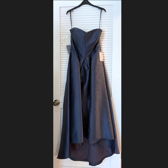 NWT! Alfred Sung Strapless High/Low Gown - Picture 2 of 6